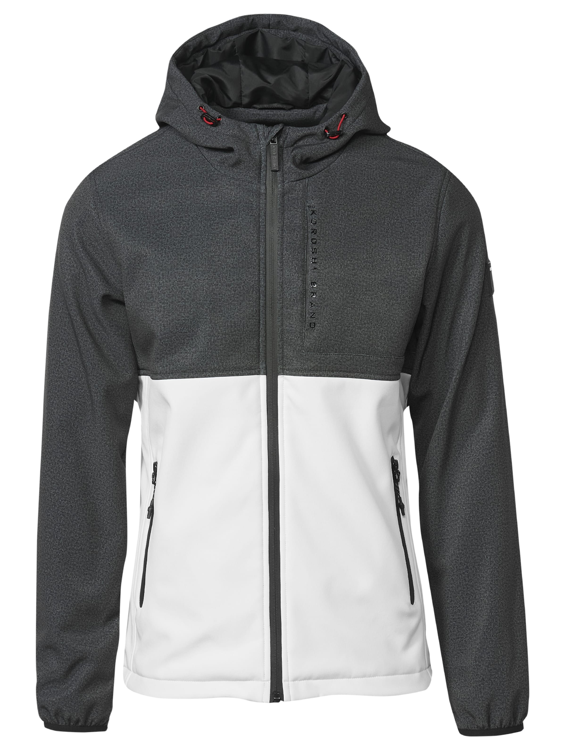 KOROSHI Демисезонная куртка 'Jägerin' в Серый: спереди