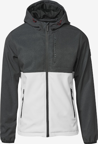 KOROSHI Between-season jacket 'Jägerin' in Grey: front