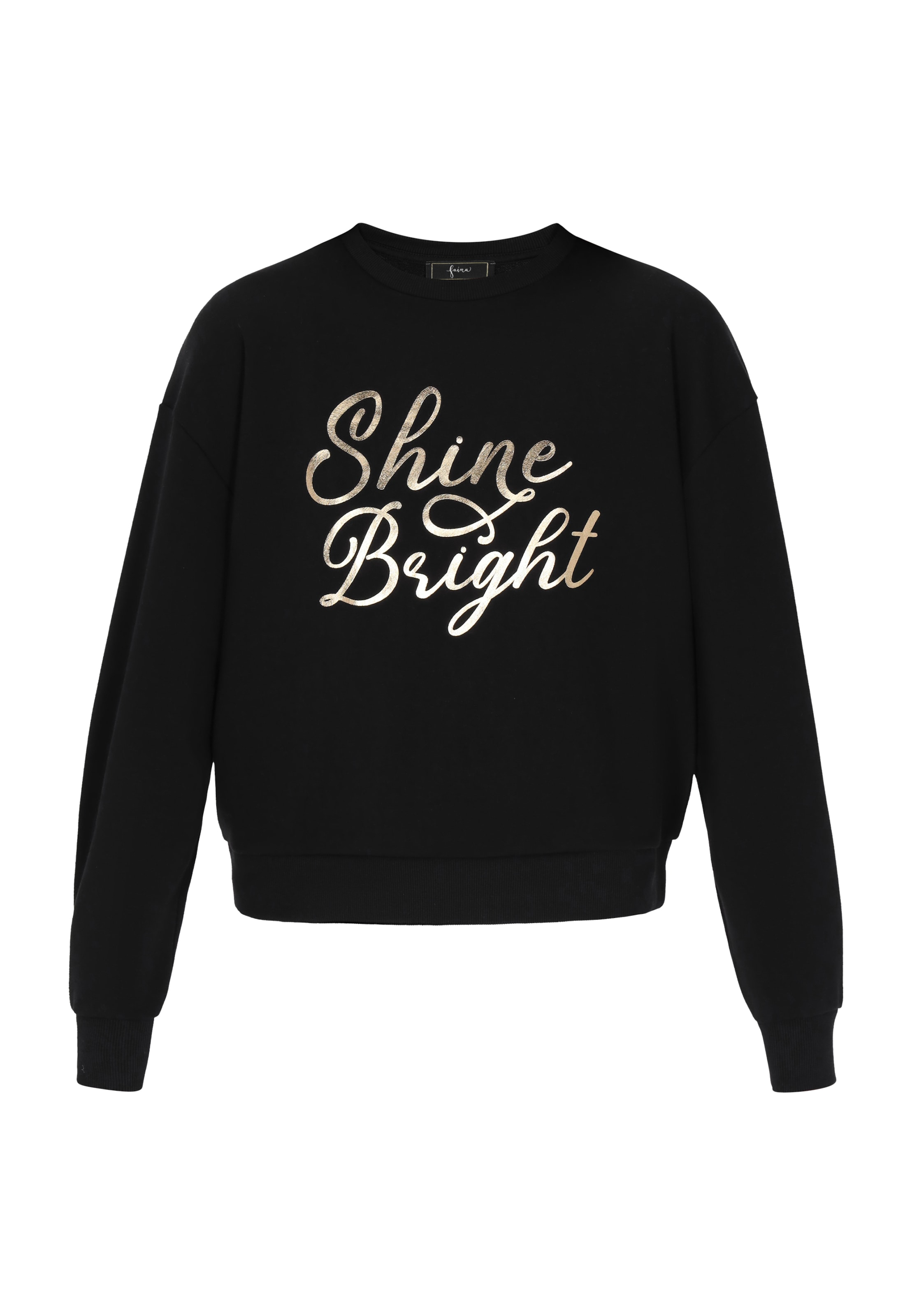 faina Majica 'Fashion Look' | črna barva: sprednja stran