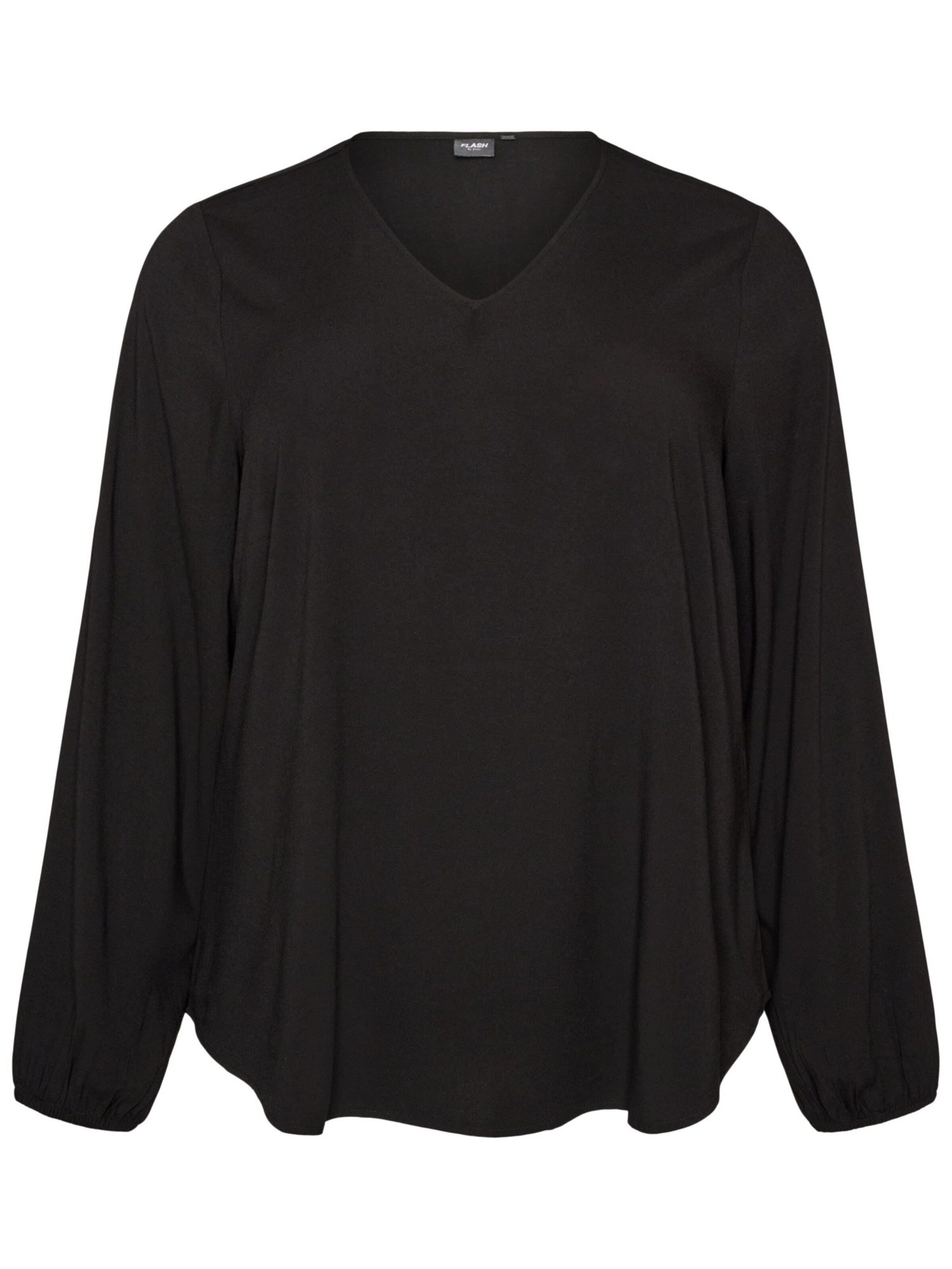 Zizzi Bluse i sort: forside