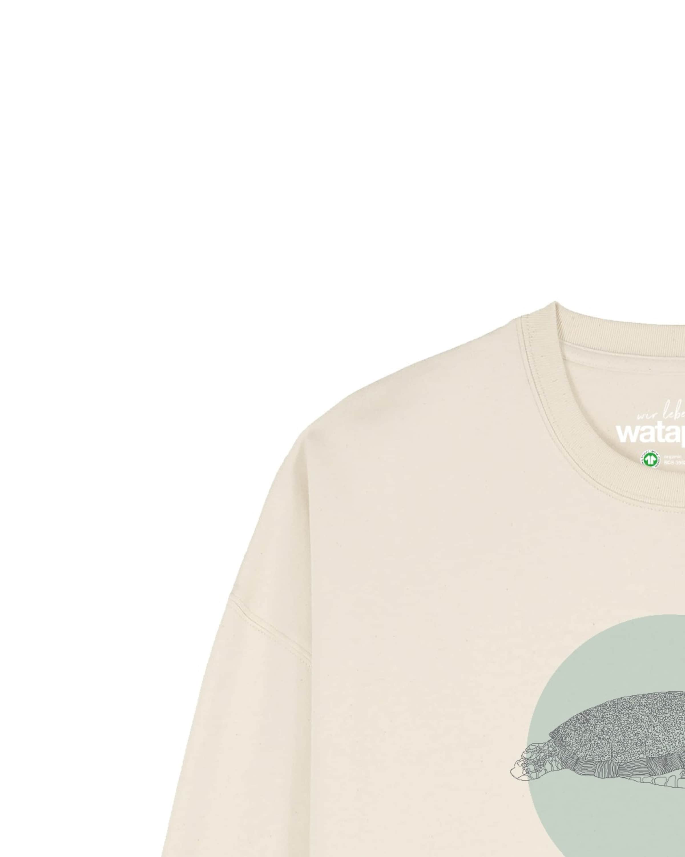 Watapparel Sweatshirt 'Meeresschildkröte ' in White