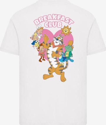 F4NT4STIC Shirt 'Kellogg's Cereal Breakfast Club Tony the Tiger' in White: front