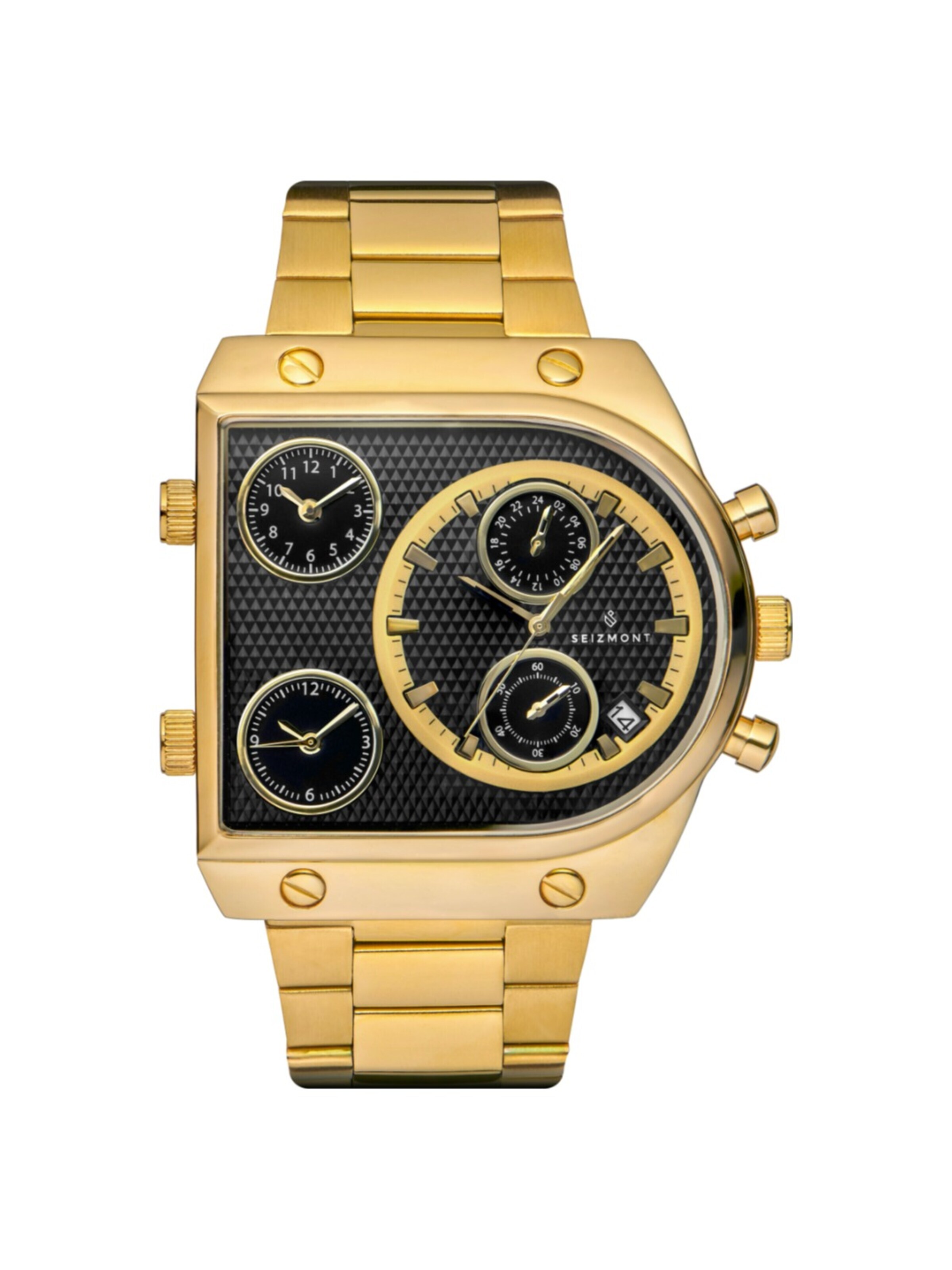 Seizmont Analog watch 'Provectus' in Gold: front