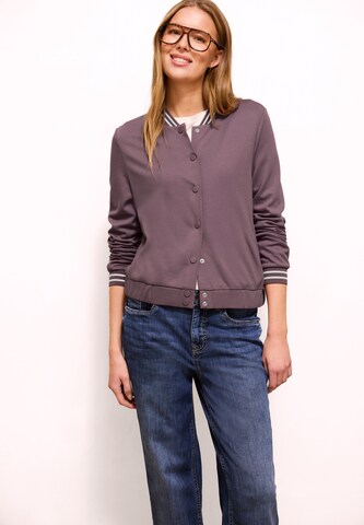 Street One Studio Between-Season Jacket in Purple: front