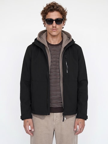 juoda JACK & JONES Demisezoninė striukė 'JCOLEGACY': priekis