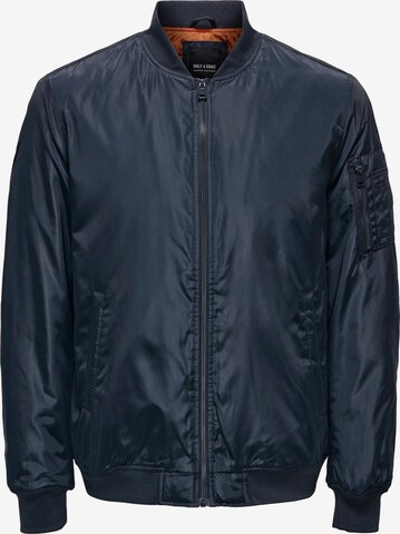 Only & Sons Between-Season Jacket 'Joshua' in Blue: front