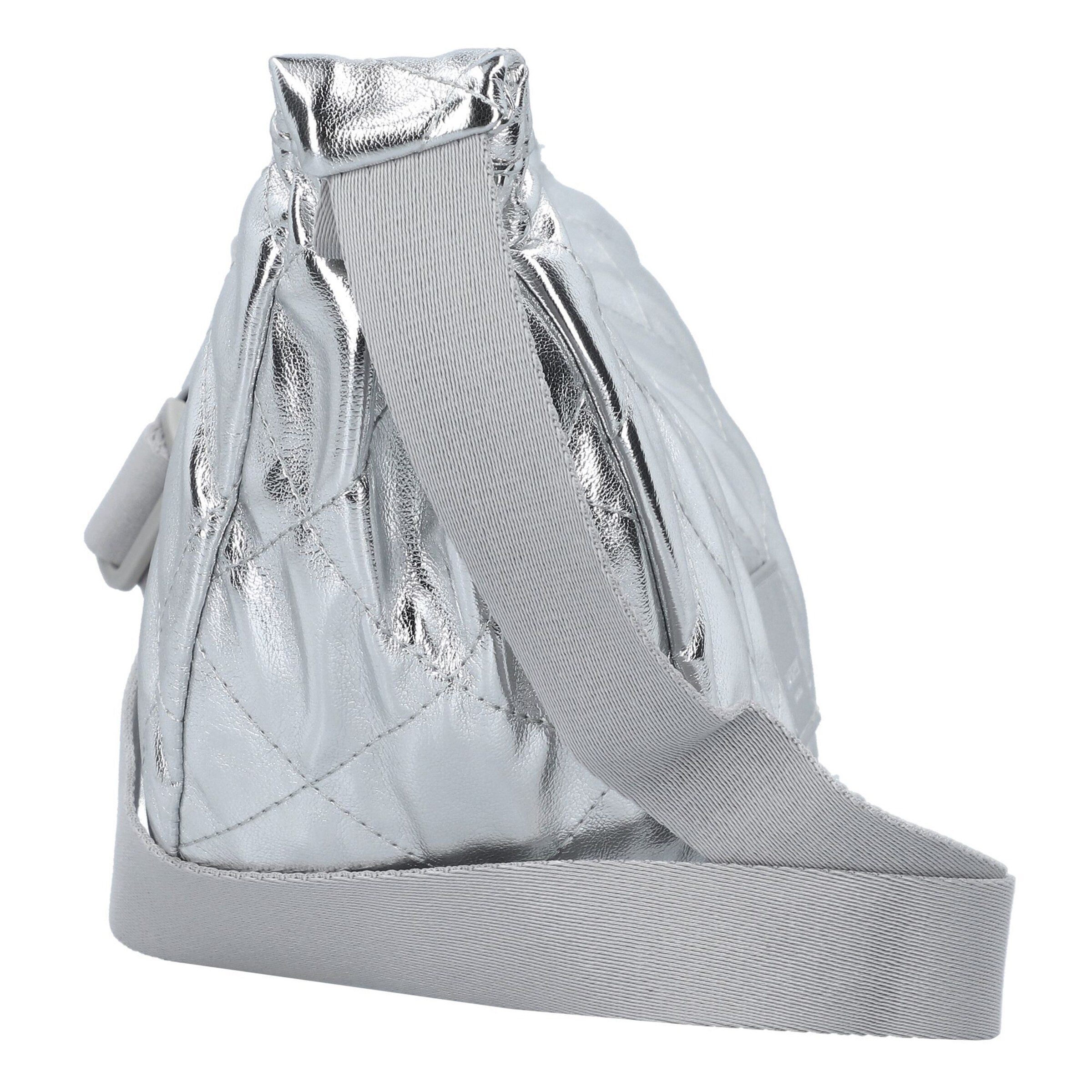 Seidenfelt Crossbody bag 'Evenes' in Silver