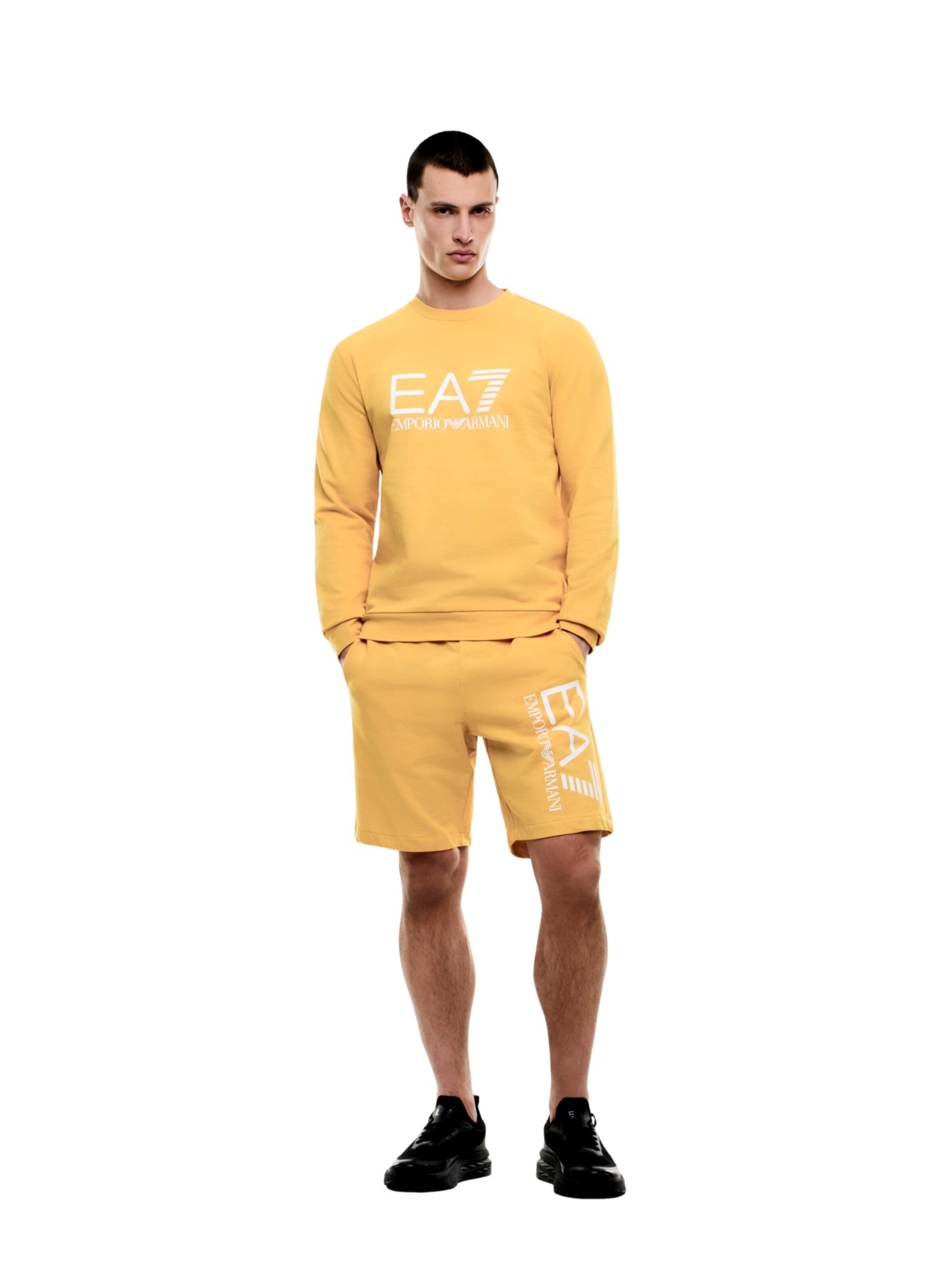 EA7 Emporio Armani regular Bukser i gul