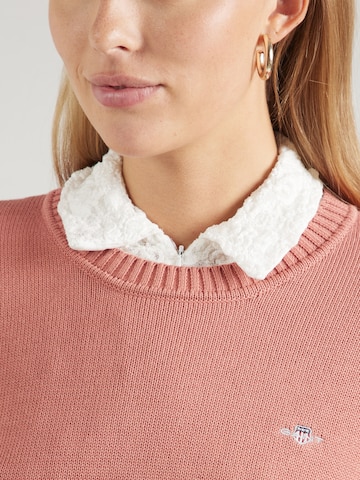 Pulover 'Classic' de la GANT pe portocaliu