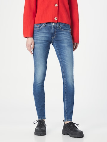 Skinny Jeans de la Tommy Jeans pe albastru: față