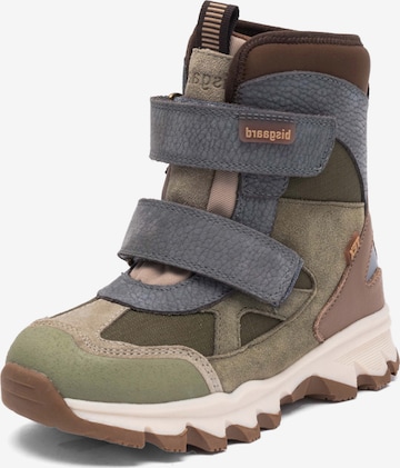 BISGAARD Snow Boots 'Edon' in Green: front