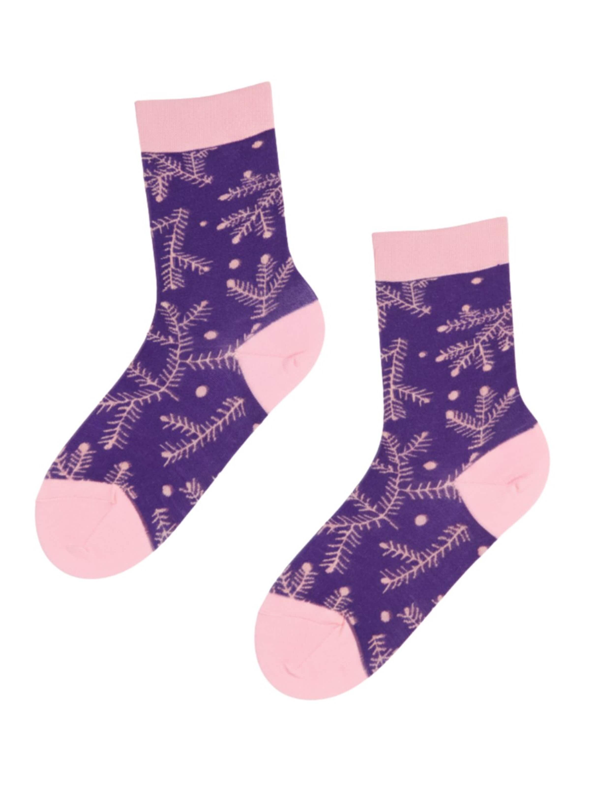 Calzino 'MOOD merino wool socks' di Sokisahtel in lilla: frontale