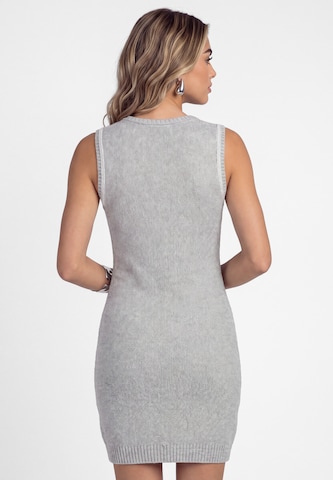 faina - Vestido de bainha em prata
