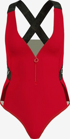 Calvin Klein Swimwear Badeanzug in rot / schwarz, Produktansicht