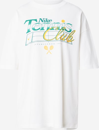 Nike Sportswear T-Shirt in gelb / smaragd / offwhite, Produktansicht