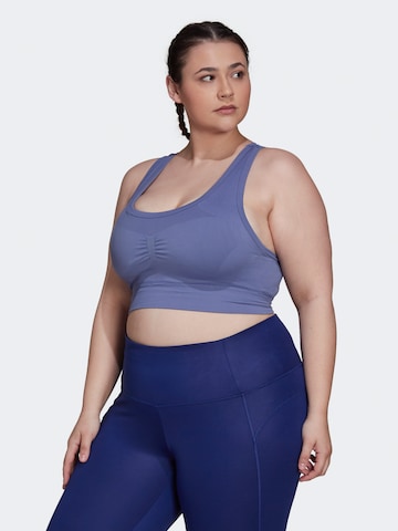 ADIDAS PERFORMANCE Bustier Sport-BH in Lila: predná strana