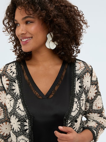 Fiorella Rubino Knit cardigan in Black