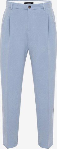 Antioch Regular Pleat-front trousers in Blue: front