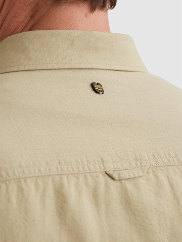 Coupe regular Chemise 'Shirt with short sleeves in cotton/linen' PME Legend en vert