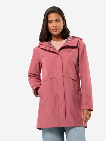 Veste outdoor JACK WOLFSKIN en rose : devant