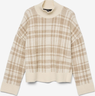 VERO MODA Pullover 'MAIRA' in M in beige / weiß, Produktansicht