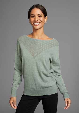 LAURA SCOTT Pullover in Grün: Vorderseite