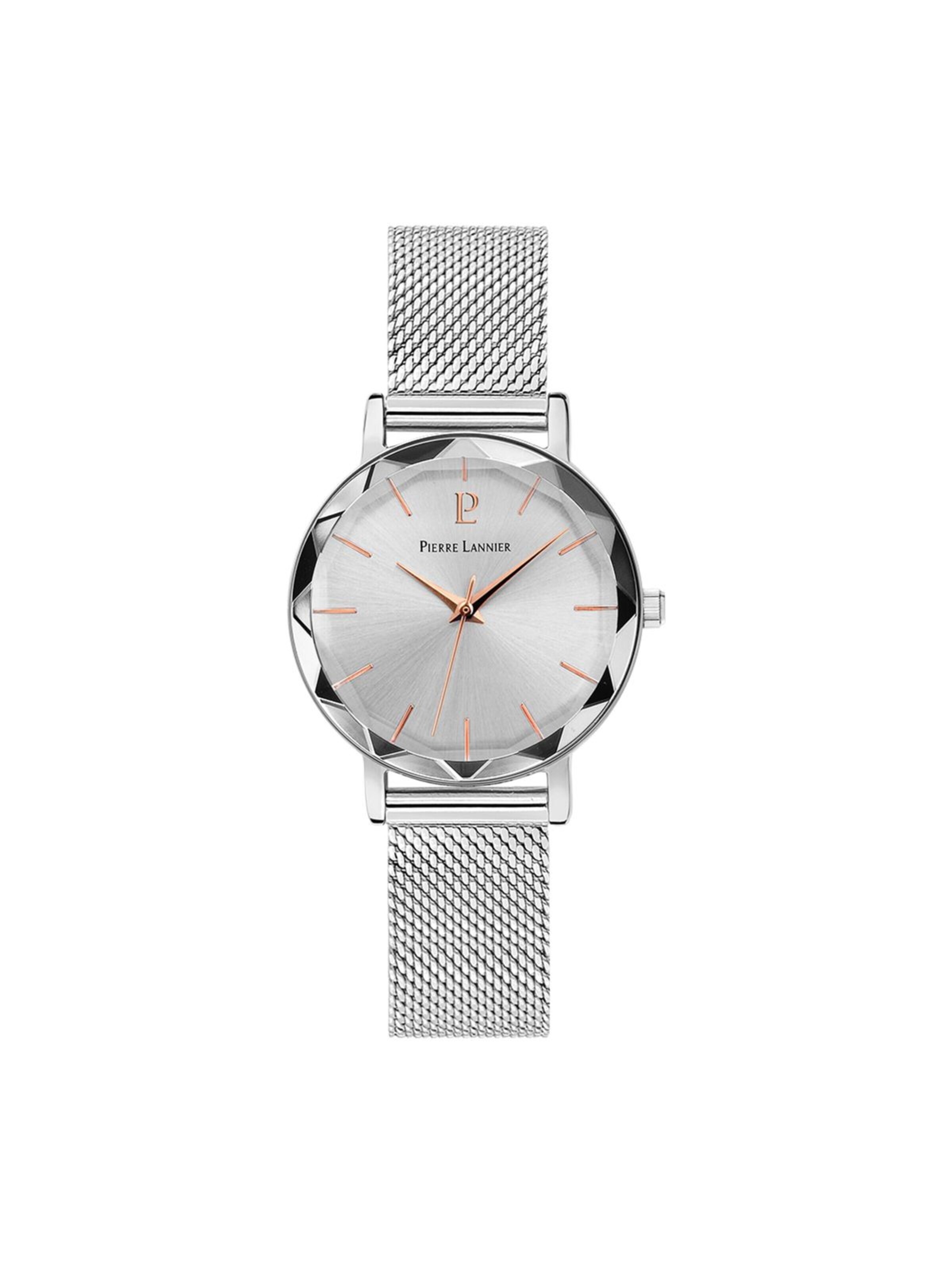 Montre à affichage analogique 'Multiples' Pierre Lannier en argent : devant