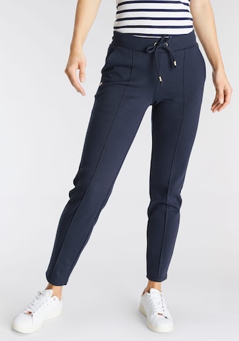 DELMAO Slim fit Pants in Blue: front