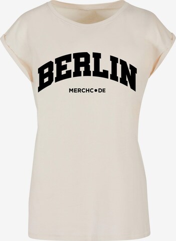 Merchcode Shirt 'Berlin' in Beige: front
