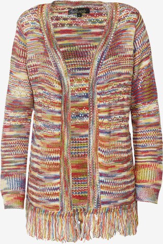 KOROSHI Knit Cardigan in Mixed colors: front