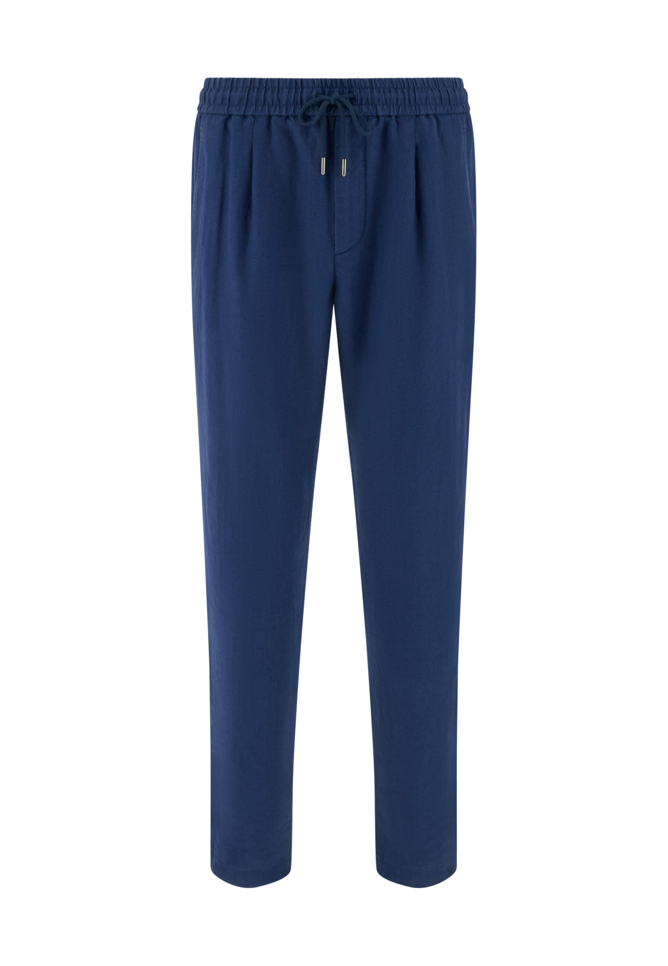 Boggi Milano Bandplooibroek 'City' in Blauw: voorkant