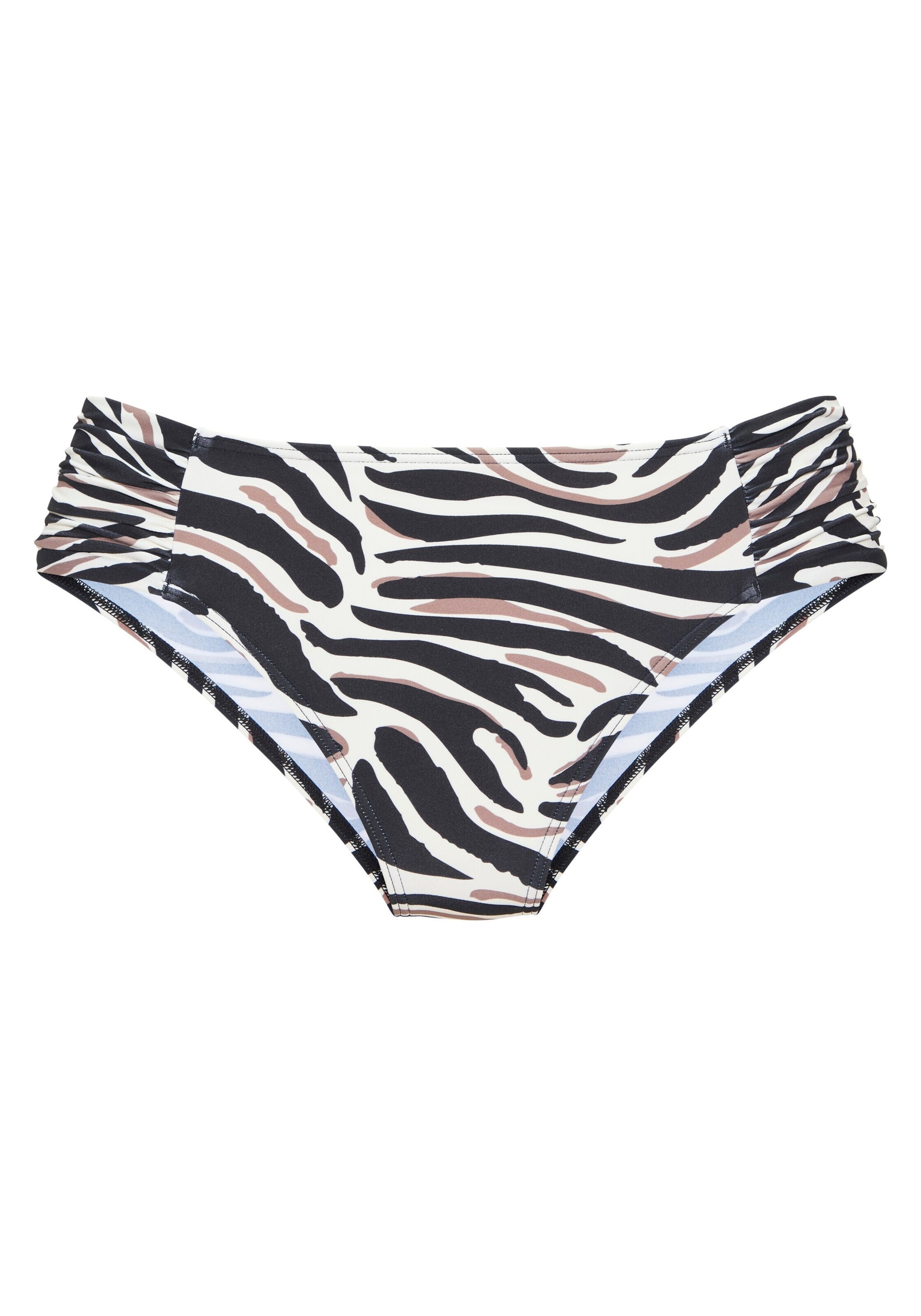 LASCANA Bikinibroek in de kleur Crème / Greige / Zwart, Productweergave