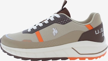 U.S. POLO ASSN. Sneakers laag 'Seth012' in Beige: voorkant