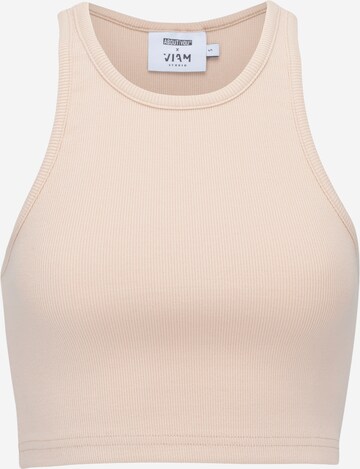 ABOUT YOU x VIAM Studio Top 'Mariah' in Beige: predná strana