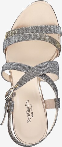 Nero Giardini Strap Sandals in Silver