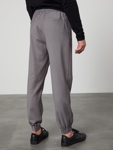 DAN FOX APPAREL Tapered Pants in Grey