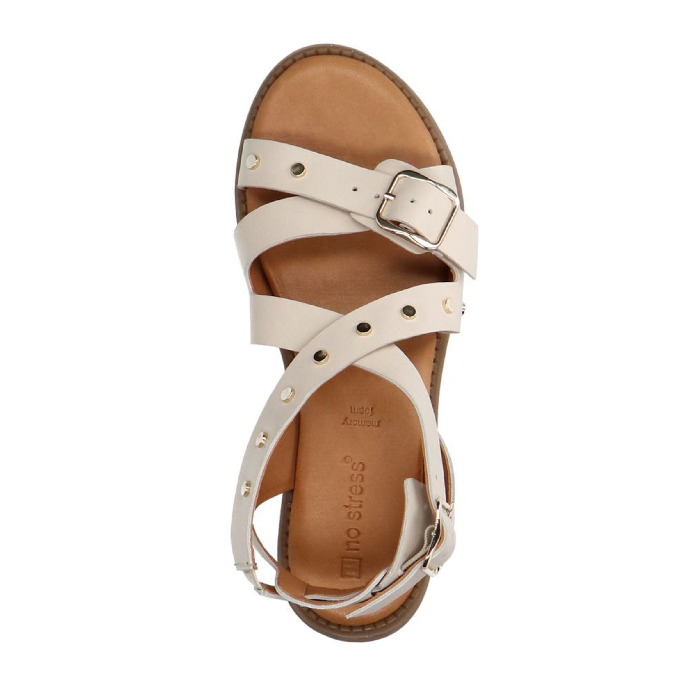 Sandales no stress en blanc