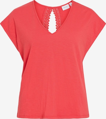VILA Shirt 'VISyma' in Rood: voorkant