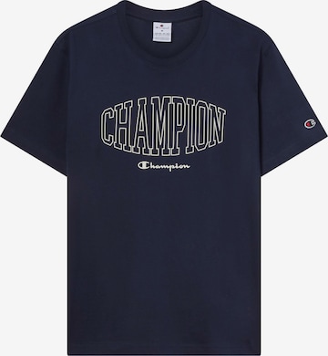 Champion Authentic Athletic Apparel T-Shirt in Blau: Vorderseite