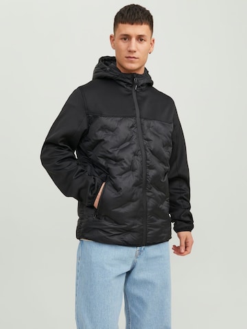 JACK & JONES Between-Season Jacket in Black: front