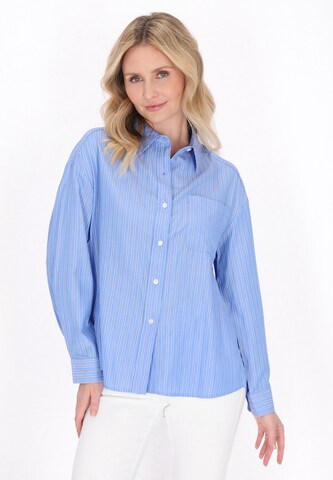 usha BLUE LABEL - Blusa em azul: frente