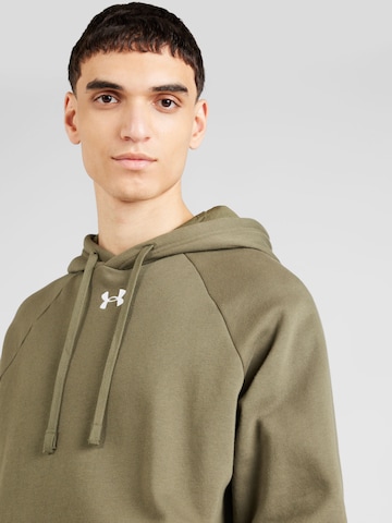 UNDER ARMOUR Αθλητική μπλούζα φούτερ σε πράσινο