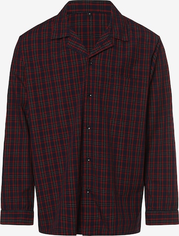 Pyjama long Mc Earl en rouge : devant