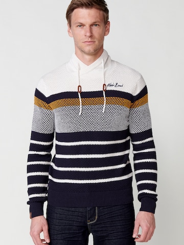 Pull-over KOROSHI en blanc : devant