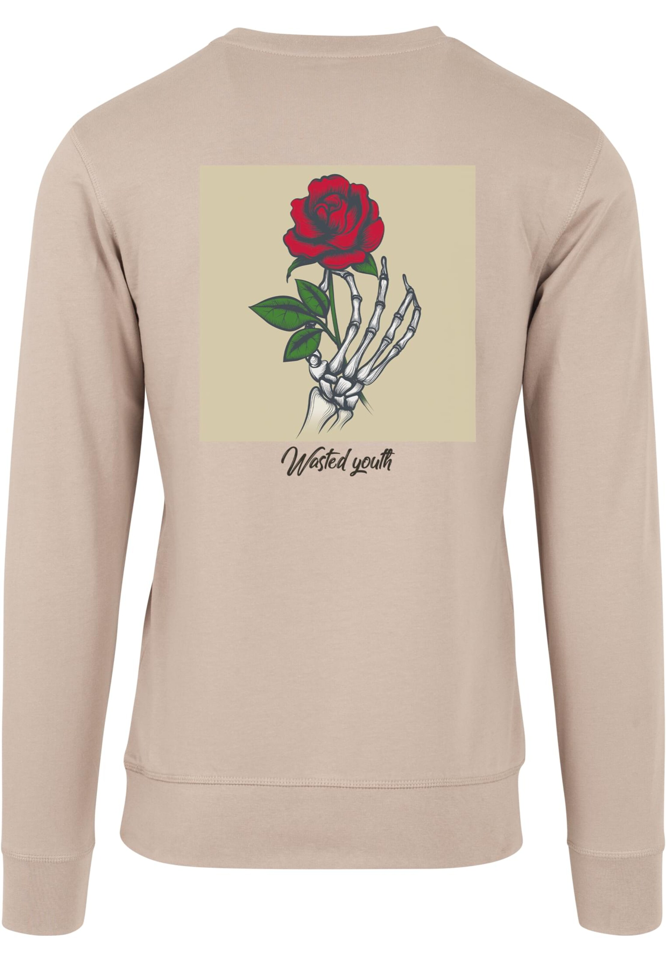 MT Men Sweatshirt 'Wasted Youth' in Beige