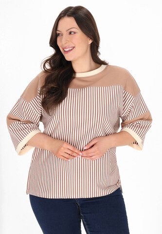 MYMO - Blusa en beige: frente