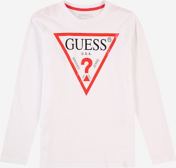T-Shirt GUESS en blanc : devant