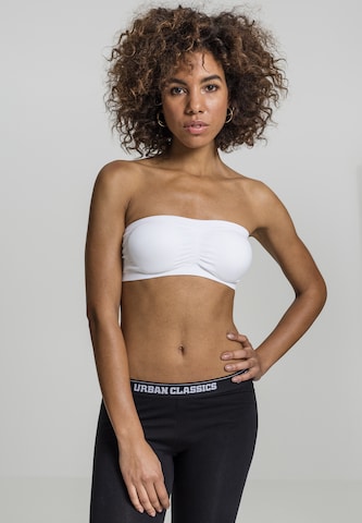 Bandeau Haut Urban Classics en blanc : devant