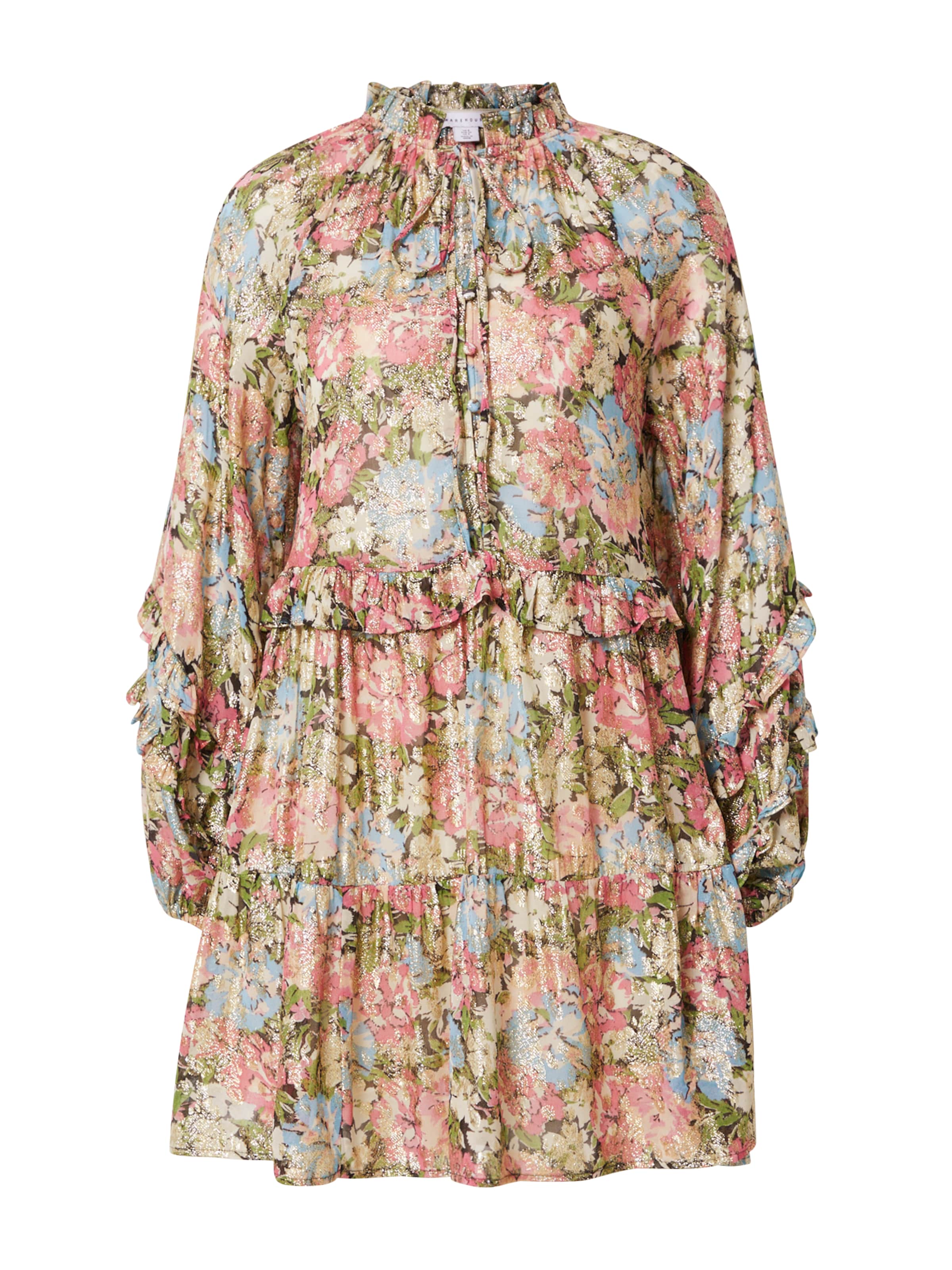 Warehouse Blousejurk in Roze: voorkant