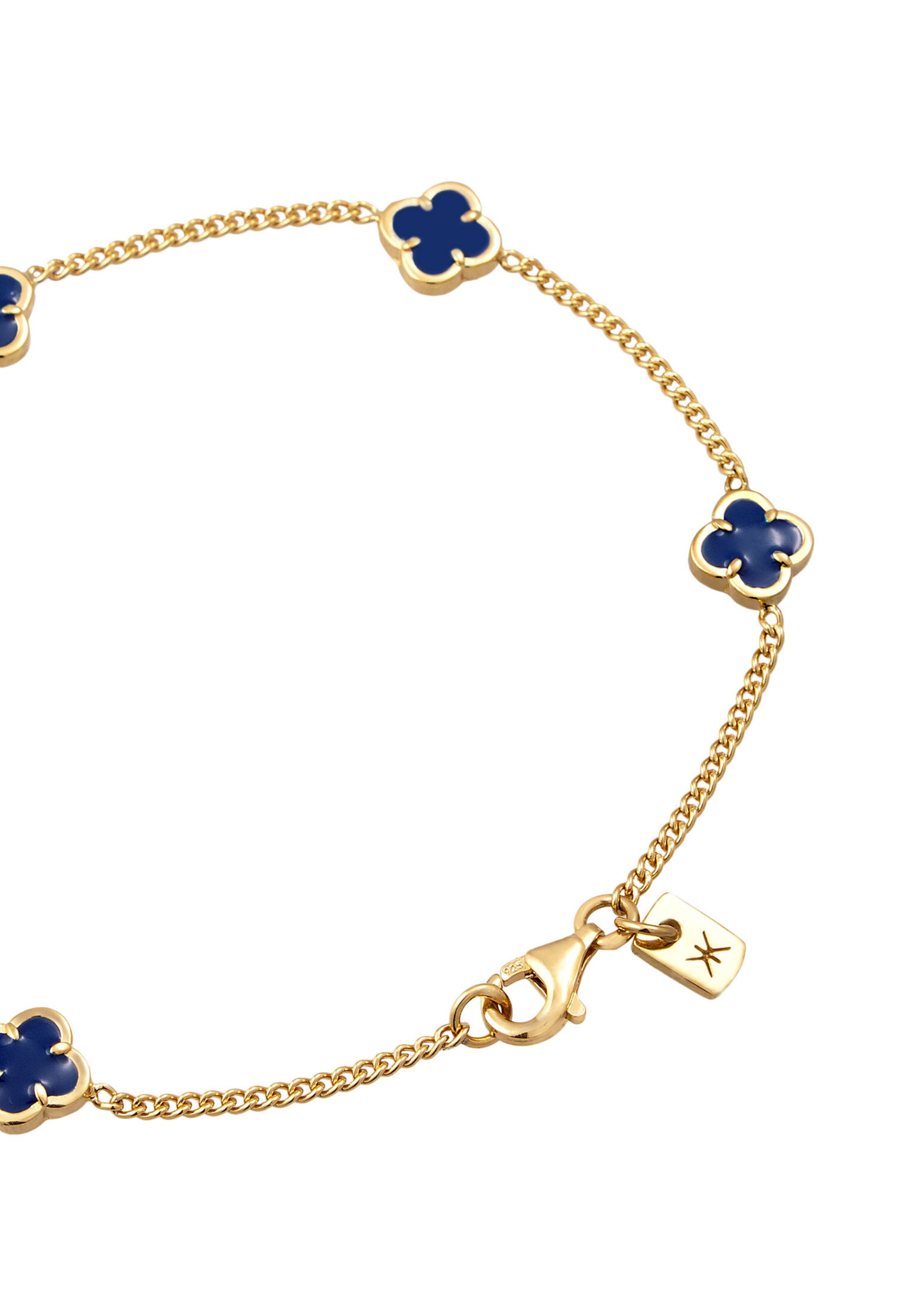 KUZZOI Bracelet 'Kleeblatt' in Gold